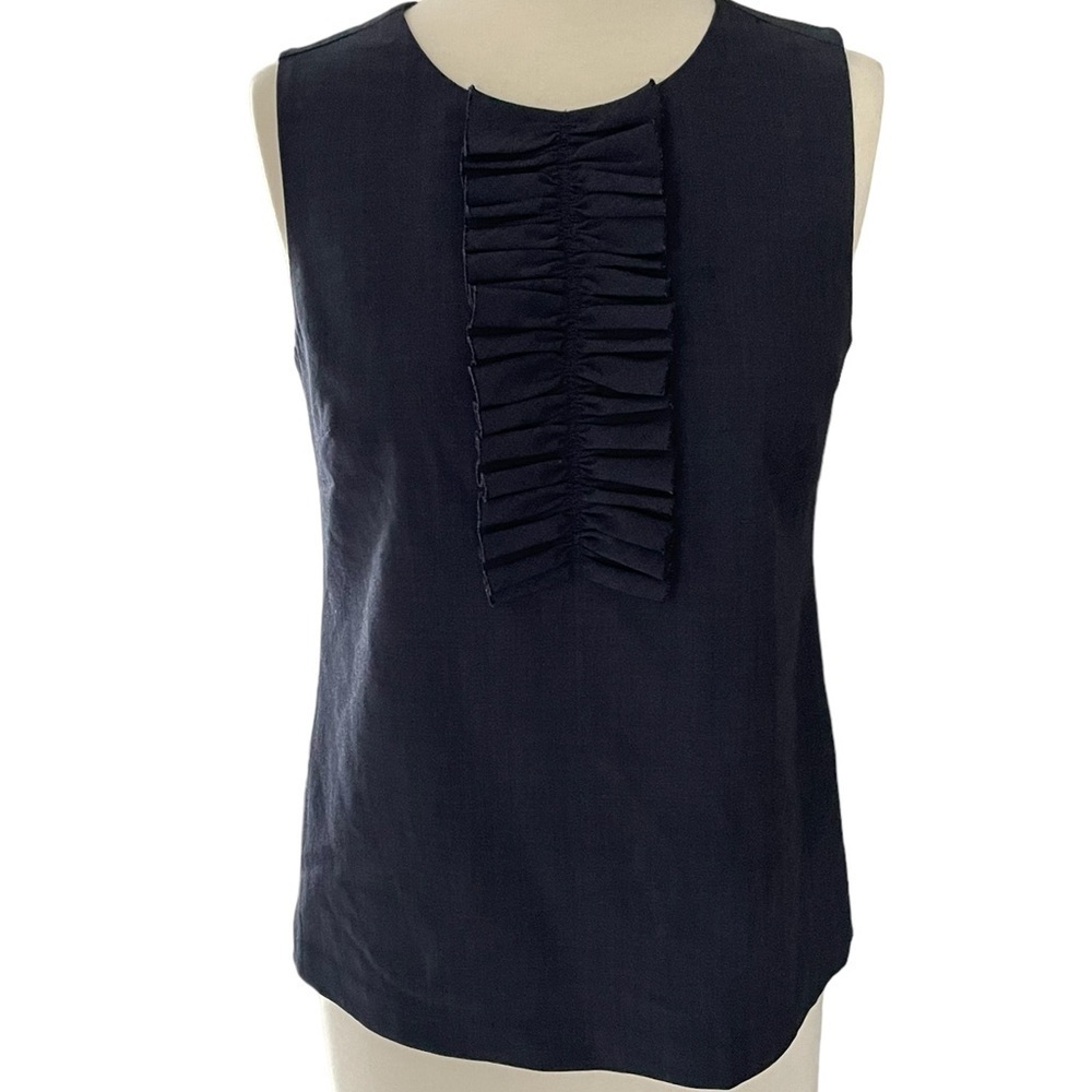 Banana Republic Wool Ruffle Tank Tops Size 2 - Picture 2 of 6